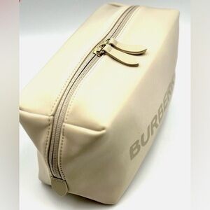 Burberry Cream Cosmetic/toiletry  Bag